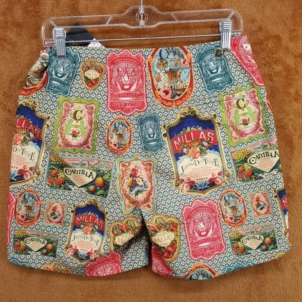 HOTEL FRANKS CAMILLA Board Shorts Mens Small Jardim do Tigre Swim Shorts $275